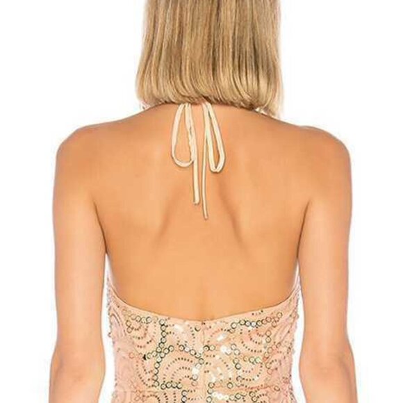 Revolve About Us Jane Sequin Halter Mini D… - Picture 4 of 11